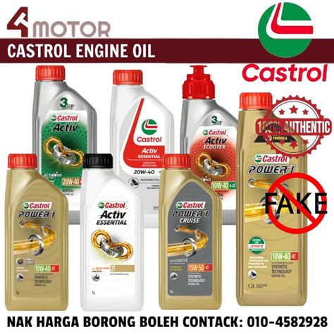 Original Malaysia Castrol T Engine Oil Minyak Hitam Activ Essential