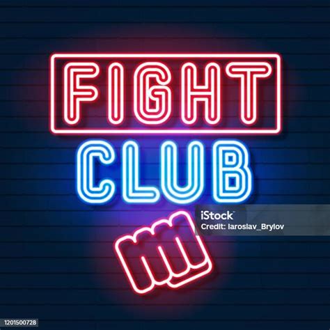 Lawan Klub Logo Neon Tanda Tangan Vector Spanduk Neon Iklan Lambang