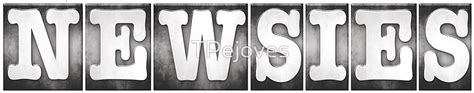 Newsies Logo By Tpejoves Redbubble
