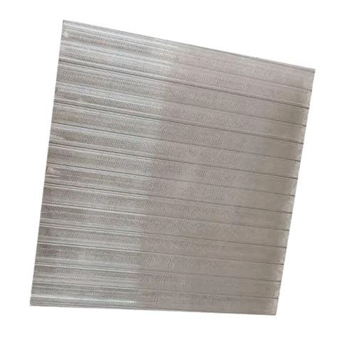 Corrugated Mm Thick Water Resistant Polycarbonate Embossed Sheet At