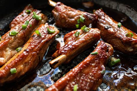 Lazy Pan Fried Lemongrass Pork Ribs With Sweet And Savory Glaze — Vicky Pham