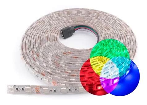 Tira Led Rollo M Con Recubrimiento Rgb Multicolor Tl