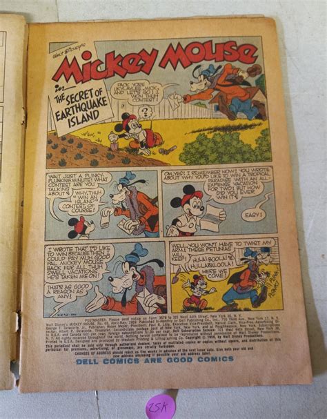 Lot 1959 Dell Comics Walt Disney S Mickey Mouse Comic Book