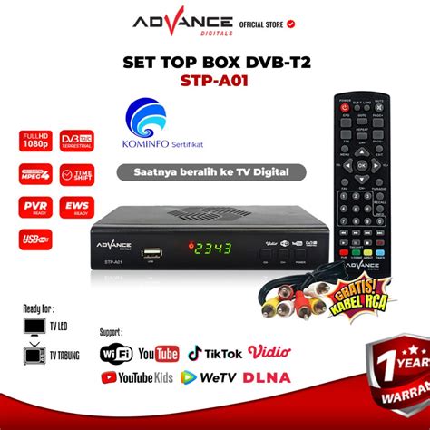 Jual Set Top Box Advance Tv Digital Original Stp A Stp A Dvb T Tv