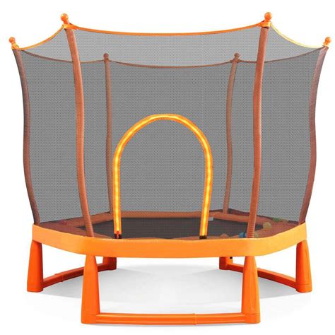 Zeus And Ruta 6 Ft Toddlers Kids Trampoline With Safety Enclosure Net