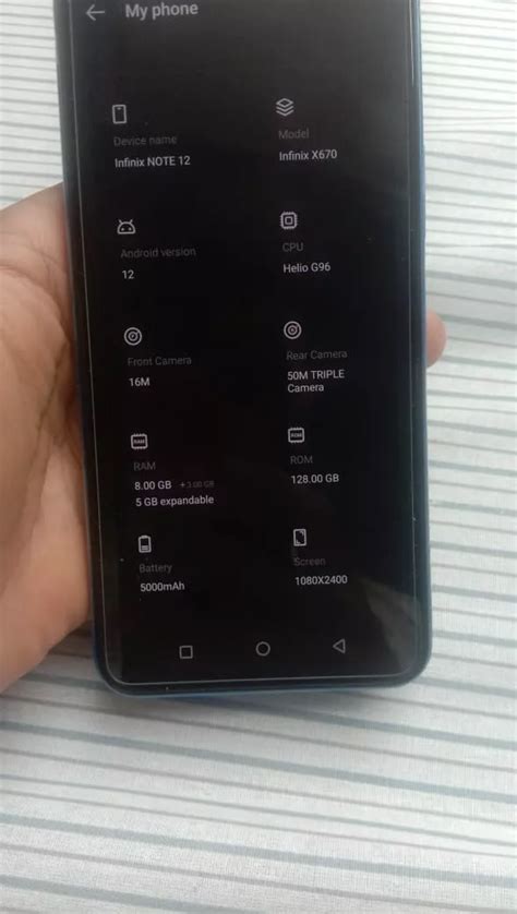 Infinix Note 12 Used Mobile Phone For Sale In Sindh