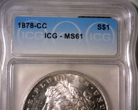 Cc Silver Morgan Dollar Icg Ms Nice Looking Coin For Sale