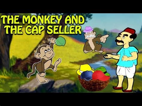 The Monkey And The Cap Seller Story | English Animated Moral Stories For Kids - YouTube