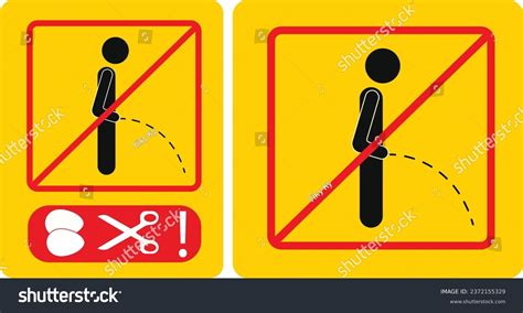 5 Hundred Do Not Pee Urine Sign Royalty Free Images Stock Photos