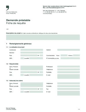 Fillable Online Belfaux Demande Pralable Fiche De Requte Belfauxch