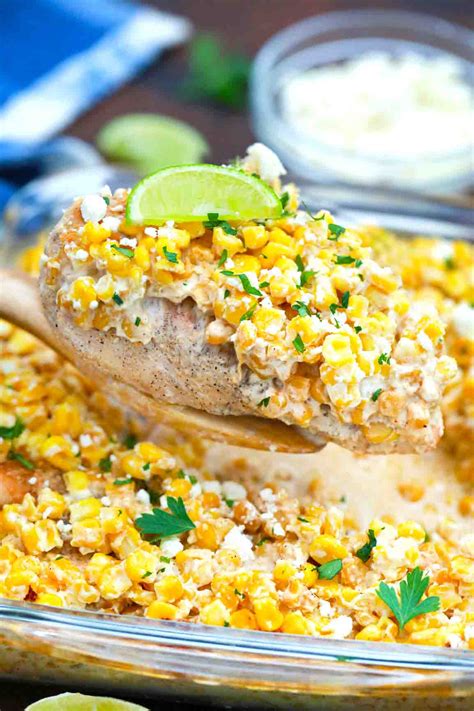 Mexican Street Corn Chicken Recipe Video Sweet And Savory Meals