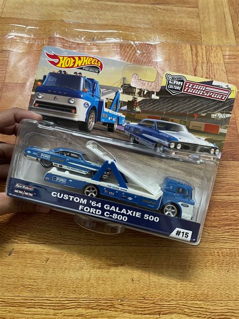 X2 Hot Wheels Team Transport Custom 64 Galaxie 500 Ford C 800 Hobbies Toys Collectibles