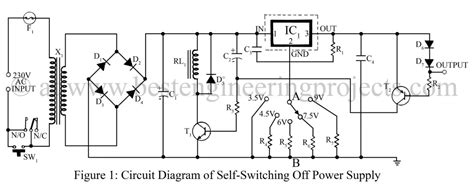 Self Switching Off Power Supply Circuit - Engineering Projects