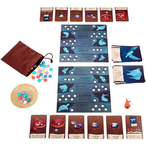 Spirits Of The Wild 2 Player Strategy Board Game Complete Set