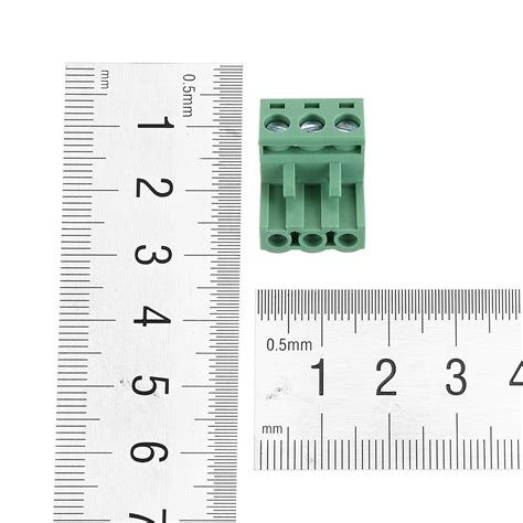 New 10pcs 2 Edg 508mm Pitch 3pin Plug In Screw Pcb Terminal Block