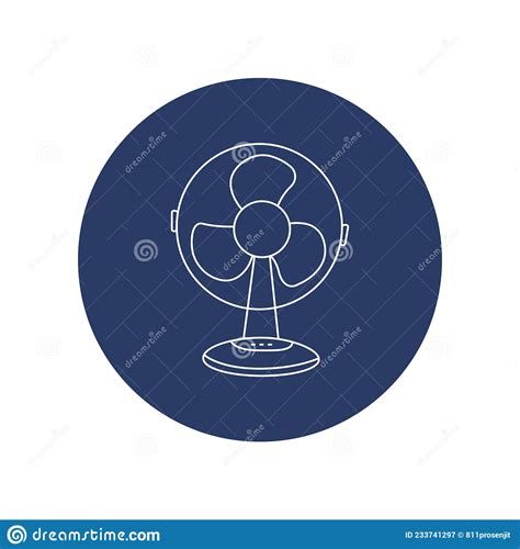 Modern Electric Fan Icon Vector Stock Vector Illustration Of Turbine