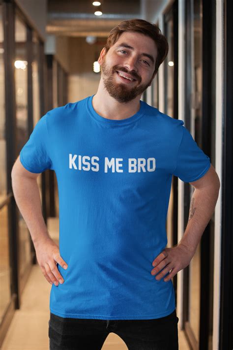 Kiss Me Bro Gay Pride Shirt Men Pride Clothing Men Gay Pride Shirt LGBTQ Shirt Pride Shirt Queer