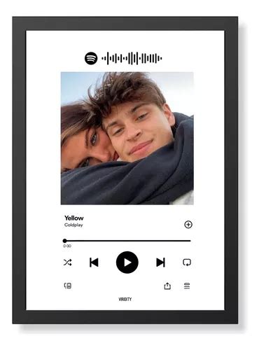 Cuadro Spotify Personalizado Con Foto Regalo Novios X Cm