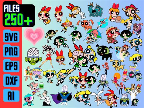 Powerpuff Girls Svg Powerpuff Svg Bundle Powerpuff Girls Etsy Canada