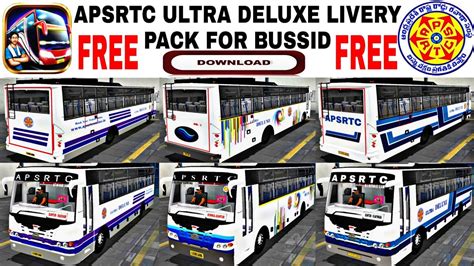 APSRTC ULTRA DELUXE BUS LIVERY FOR AP TSRTC SUPER LUXURY NEW BUS MOD