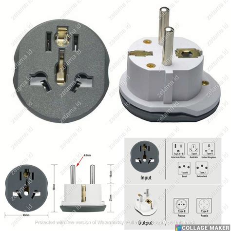 Jual Steker Adaptor Converter Universal Travel Adapter AU US UK EU Plug