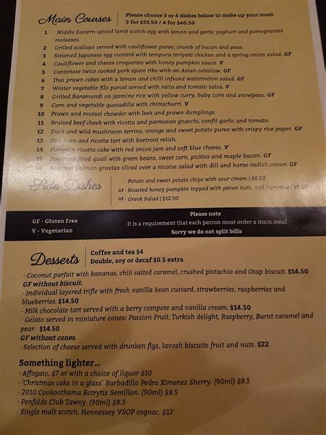 Menu At Jack And Jill Restaurant Geelong