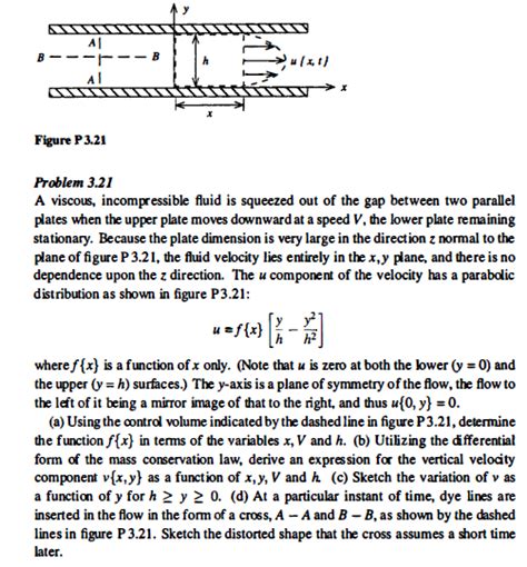 Figure P3 21 Problem 3 21 A Viscous Incompressible Chegg