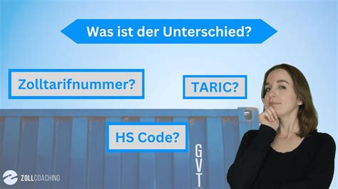 Hs Code Zolltarifnummer Und Taric Was Ist Der Unterschied Youtube