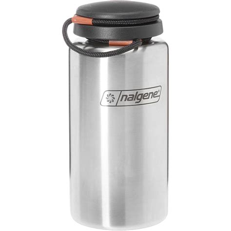 Nalgene Oz Stainless Steel Wide Mouth Lid Drink Sport Top Water