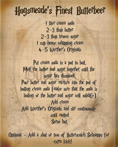 Notcorrupt On Twitter Harry Potter Butter Beer Harry Potter Food