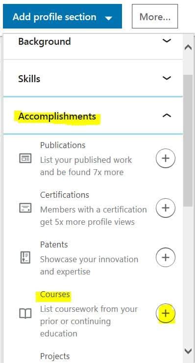 Update Your Linkedin Profile To Highlight Your Course Completion