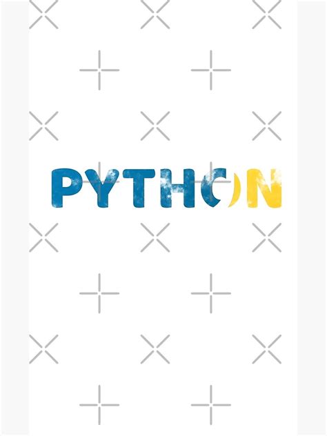 Python Logo Poster By Mechalina Redbubble