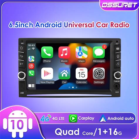 Ossuret 2Din 6 5inch Android Auto Universal Car Radio GPS RDS