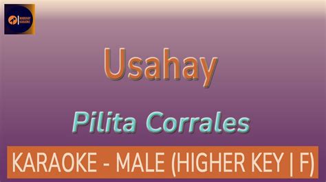 Usahay Karaoke Pilita Corrales Male Higher Key F YouTube