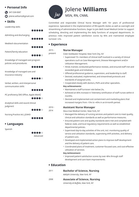 Nurse Manager Resume Example And Guide 20 Tips