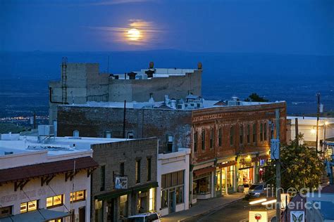 Super Moonrise Over Jerome Arizona Photograph By Ron Chilston Fine