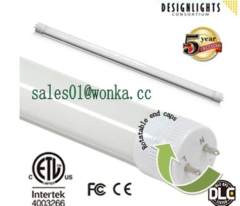 Dimmable Two Ends Rotatable Led T Tube Dlc High Lumin For Project