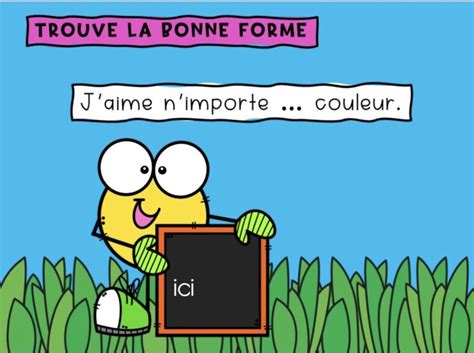 GOOGLE SLIDES Homophones Homonymes QUEL QUELS QU ELLE QU ELLES Set 2