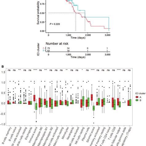 Landscape Of Immune Cell Infiltration A Kaplan Meier Curves For Os