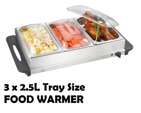 Food Warmer Buffet Electric Server Large Bain Marie Stainless Steel