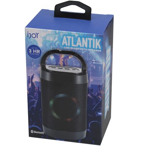 Ijoy Atlantik Led Bluetooth Speaker In Black