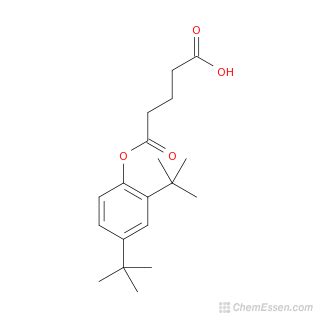 Pentanedioic Acid 2 4 Di T Butylphenyl Mono Ester Structure