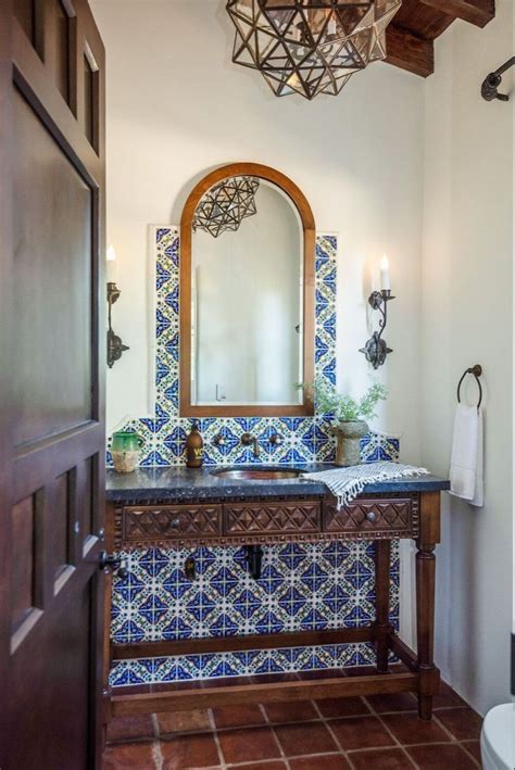 Pin By Michelle White On Bathroom Spanish Home Decor Spanish Style