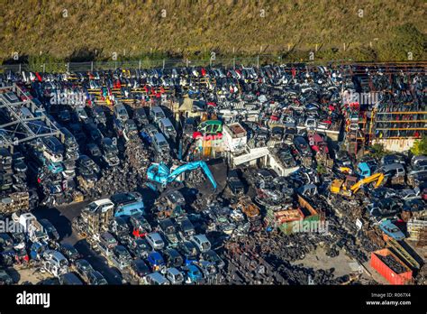 Aerial Photograph Spent Junkyard Strothmann Auto Parts Gmbh Co Kg