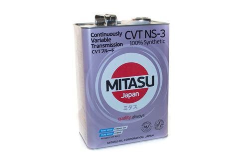 MJ313 Жидкость для АКПП MITASU NS-3 CVT FLUID (4L) 100% синтет. (1/6 ...