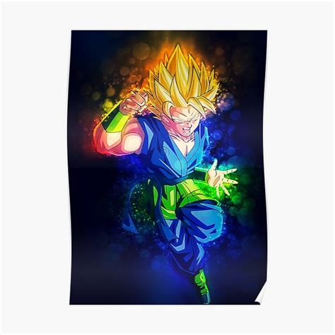 Goku Dragon Ball Fanart Poster For Sale By Spacefoxart Redbubble