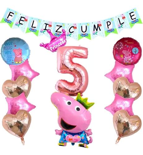 Combo Kit Deco Fiesta Globos Peppa Pig