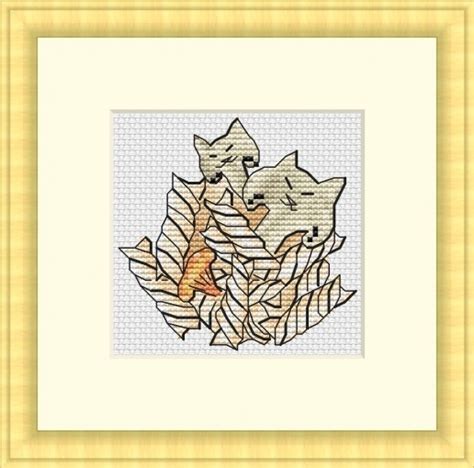 Cat Fusilli Cross Stitch Pattern Code Sko Sophia Komkova Buy