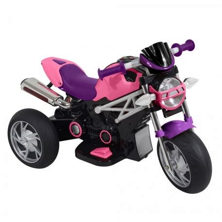 Moto Motocicletta Elettrica Naked Rosa V Per Bambini Dugez Dugez