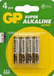 סוללה מארז 4 סוללות AAA Batteries GP05 003 GP 3485